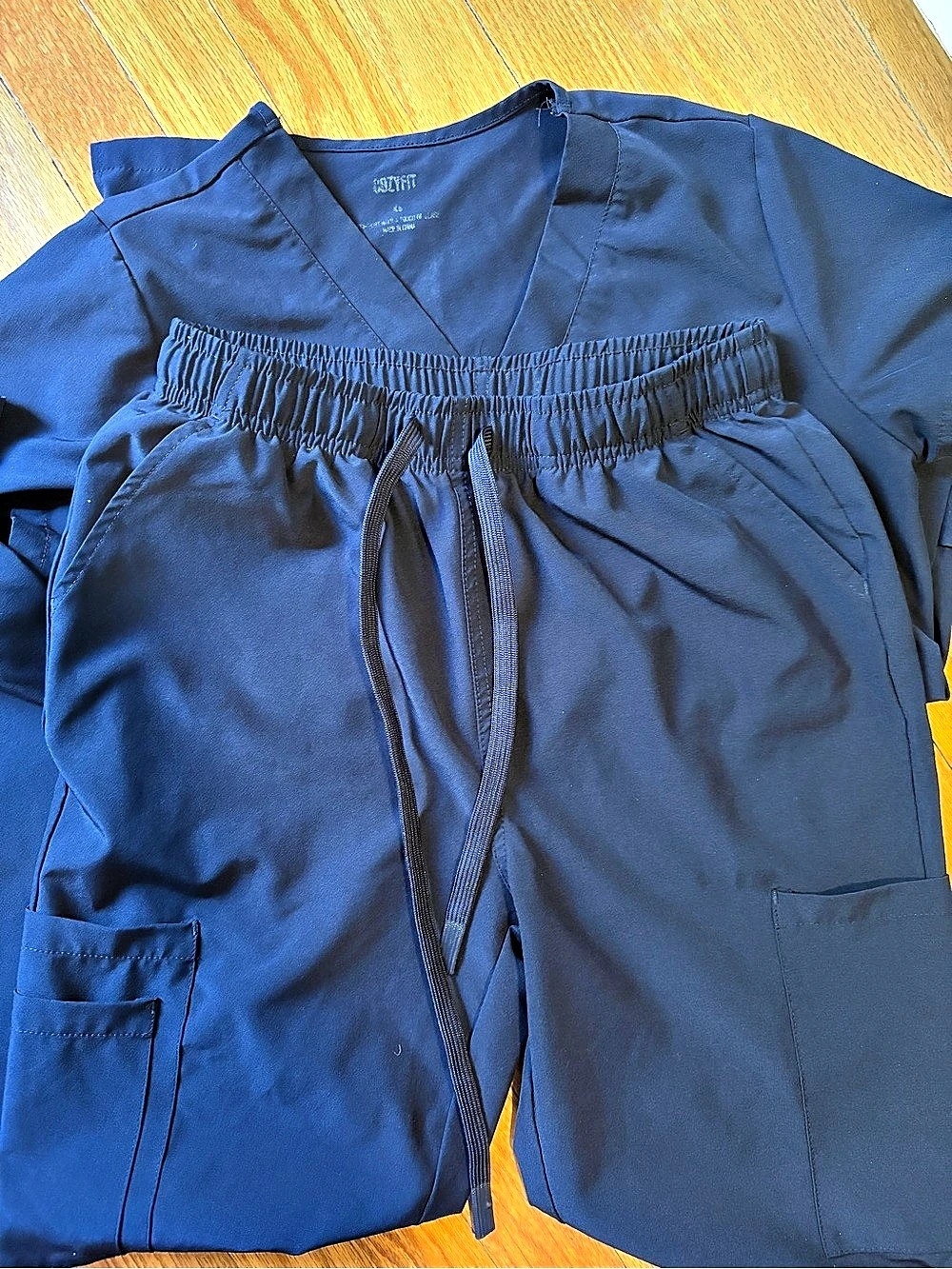 Cozy Fit Navy Blue scrub set Size XS